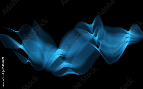 Blue, vaporwave and light on black wallpaper with pattern, graph and digital texture on cyber connection. Neon lighting, future technology and virtual smoke wave, hologram and icon on dark background