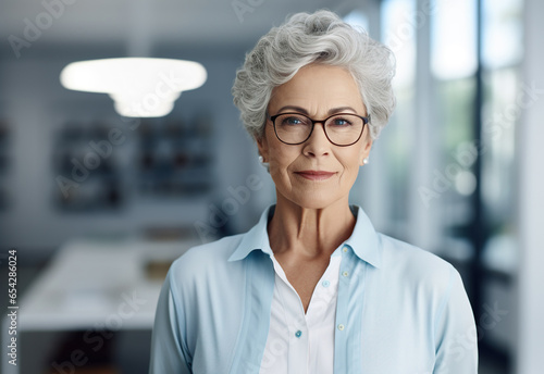 businesswoman portrait on the office background