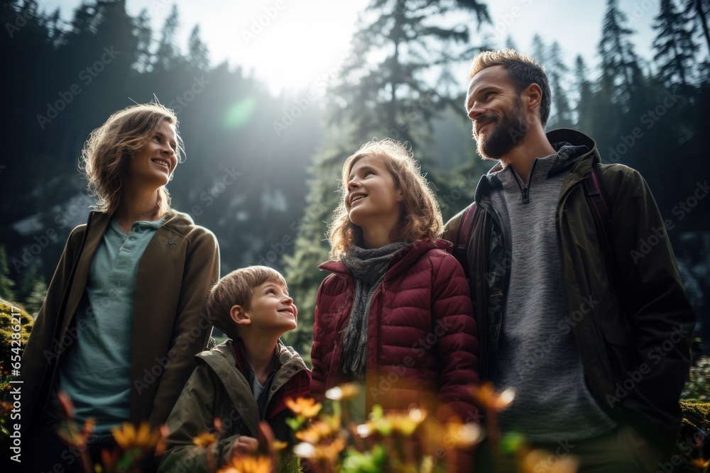 Family, father mother daughter, and son, an expert in Sustainability. Generative AI Family, father mother daughter, and son, an expert in Sustainability. Generative AI