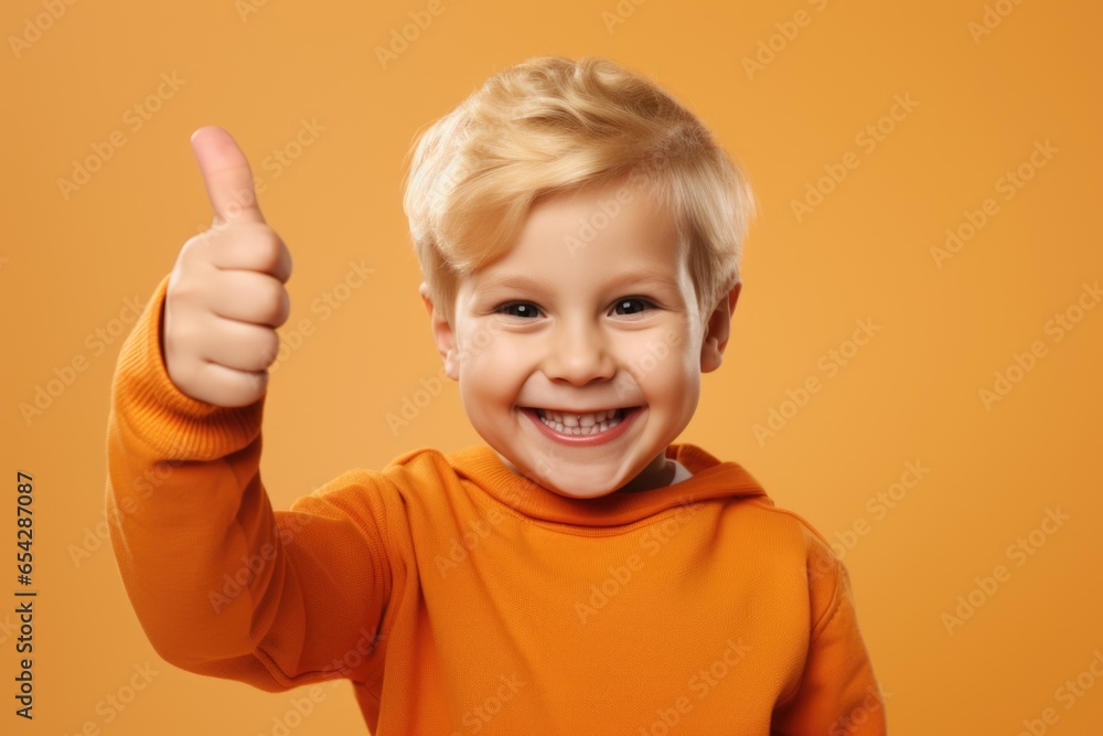 A young boy showing his approval with a thumbs up sign. This image can be used to represent positivity, success, or encouragement. A young boy showing his approval with a thumbs up sign. This image can be used to represent positivity, success, or encouragement.