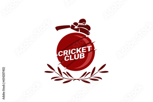 Cricket Logo or football club sign Badge. Cricket logo with shield background vector design. Vector illustration. 