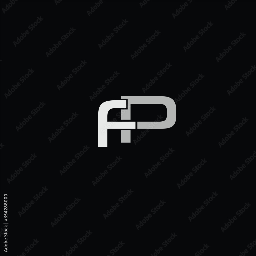 Creative Professional Trendy and Minimal Letter FP Logo Design in Black and White Color, Initial Based Alphabet Icon Logo in Editable Vector Format Creative Professional Trendy and Minimal Letter FP Logo Design in Black and White Color, Initial Based Alphabet Icon Logo in Editable Vector Format