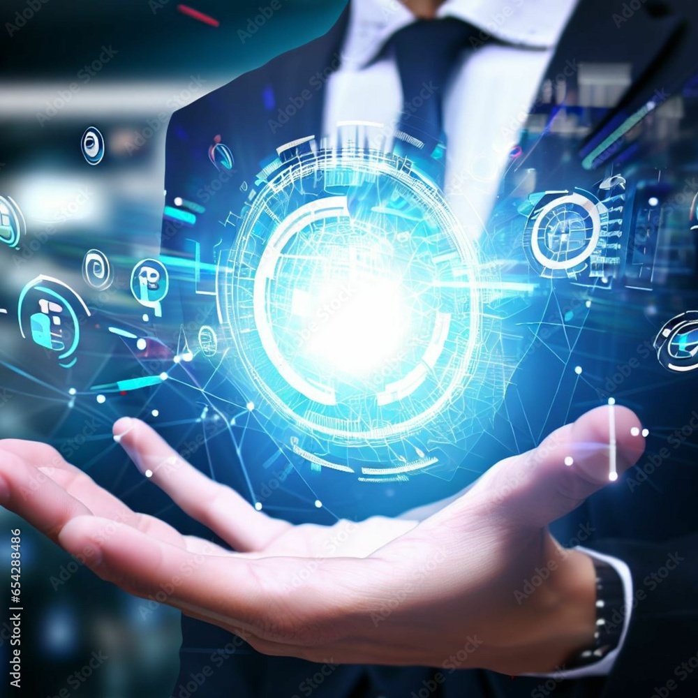 Businessman using mobile smart phone with global connection and technology concept.
Businessman using mobile smart phone with global connection and technology concept.