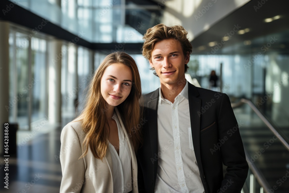 Young expert people, men, and women in the Sustainability business. generated AI. Young expert people, men, and women in the Sustainability business. generated AI.