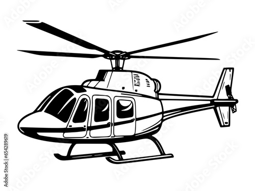 Helicopter blackhawk logo vector, landscape, army, easy to edit