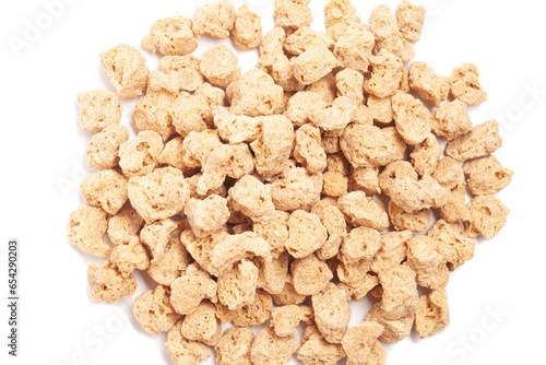 Soy products analogue of meat for vegetarian food.