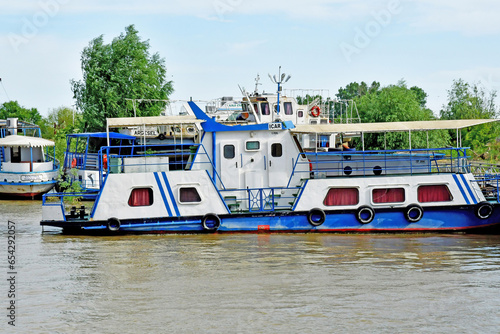 Tulcea, Romania - july 2 2023 : picturesque riverside