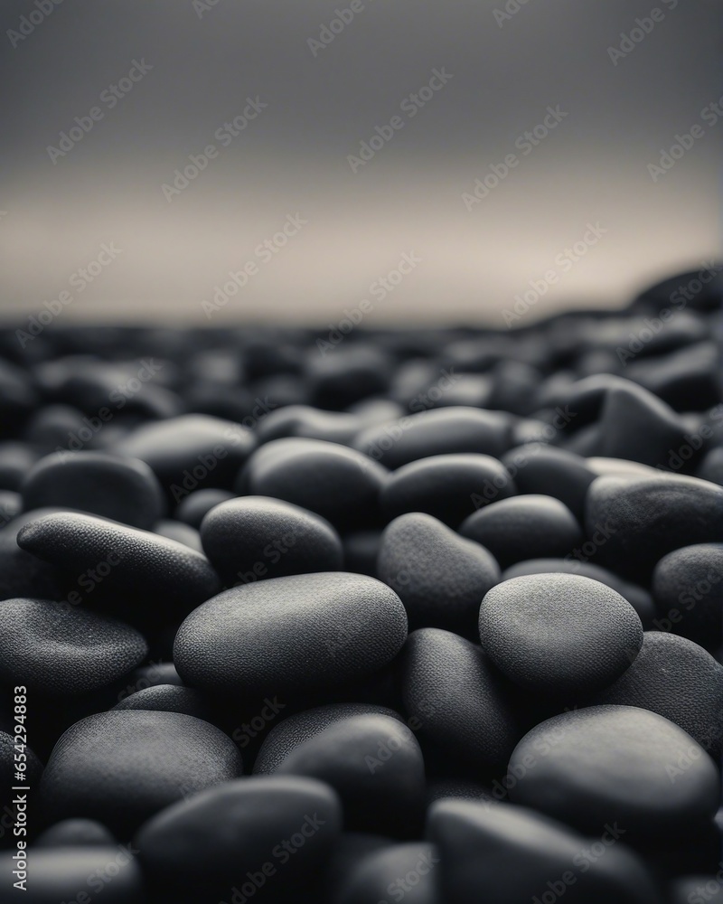 Obraz premium black natural stone, cinematic, black, grey,