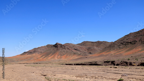 The colors of the hills in the Gobi-Altai Mountains  Mongolia