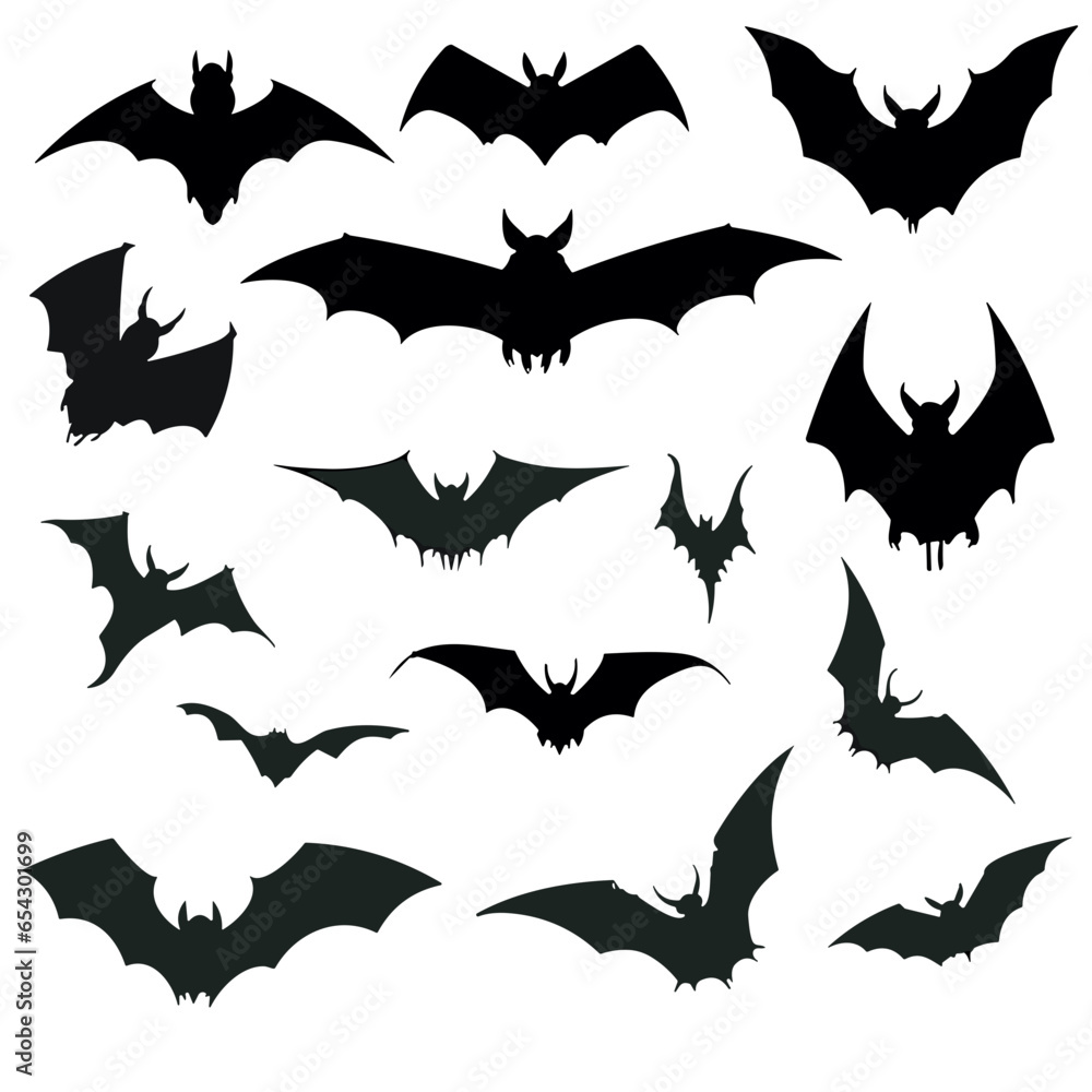 set of halloween bats set of halloween bats