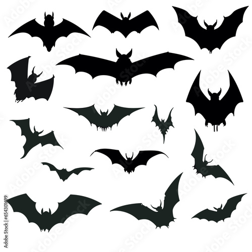 set of halloween bats