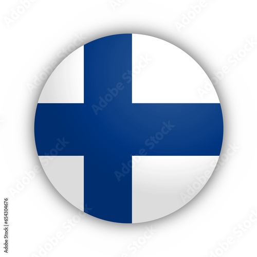Flaga Finlandii Przycisk