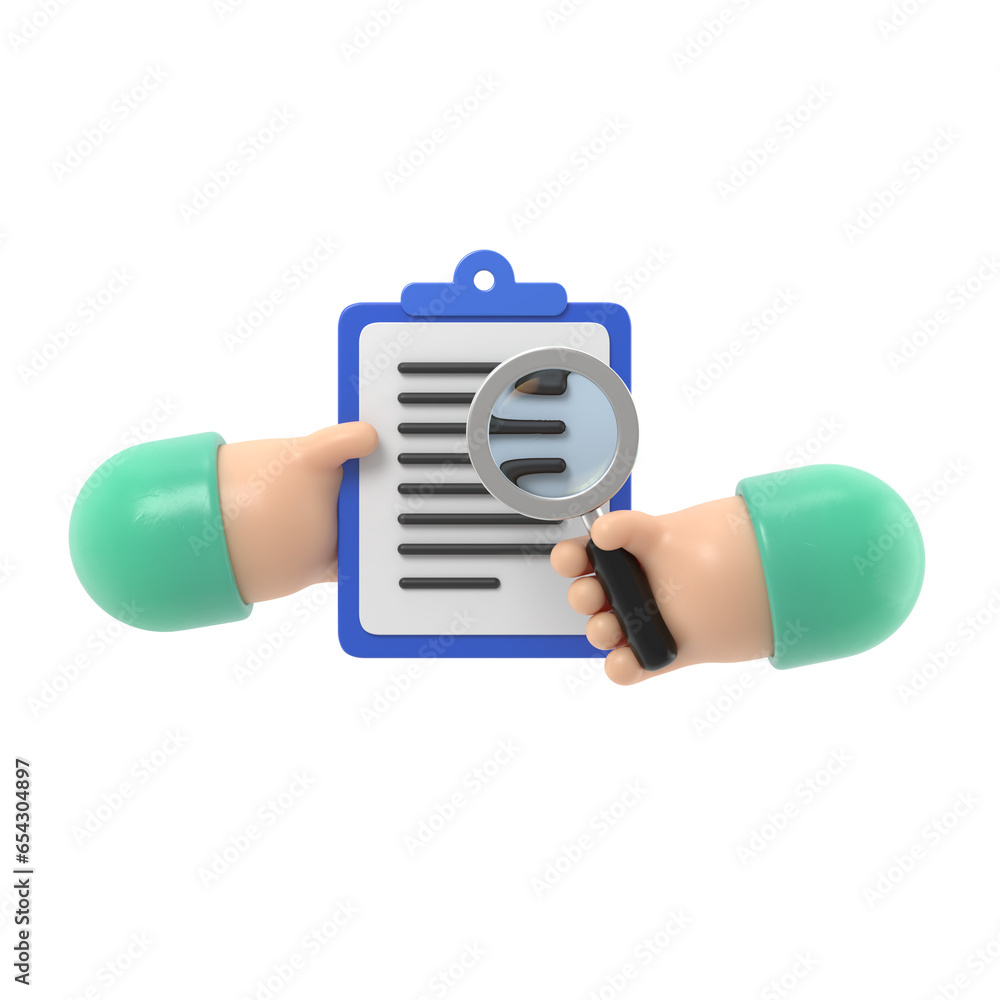 Business concept contract inspection,hands holding the contract and ...