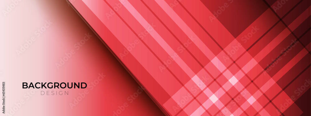 Minimalistic design, modern diagonal abstract background Geometric element. Gradient white red diagonal lines and abstract.