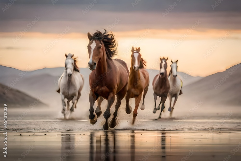 Fototapeta premium horse on the beach