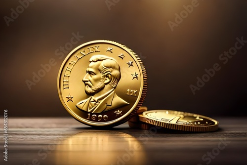 euro coin on a coin