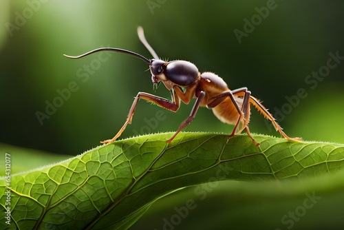 ant on leaf © azka
