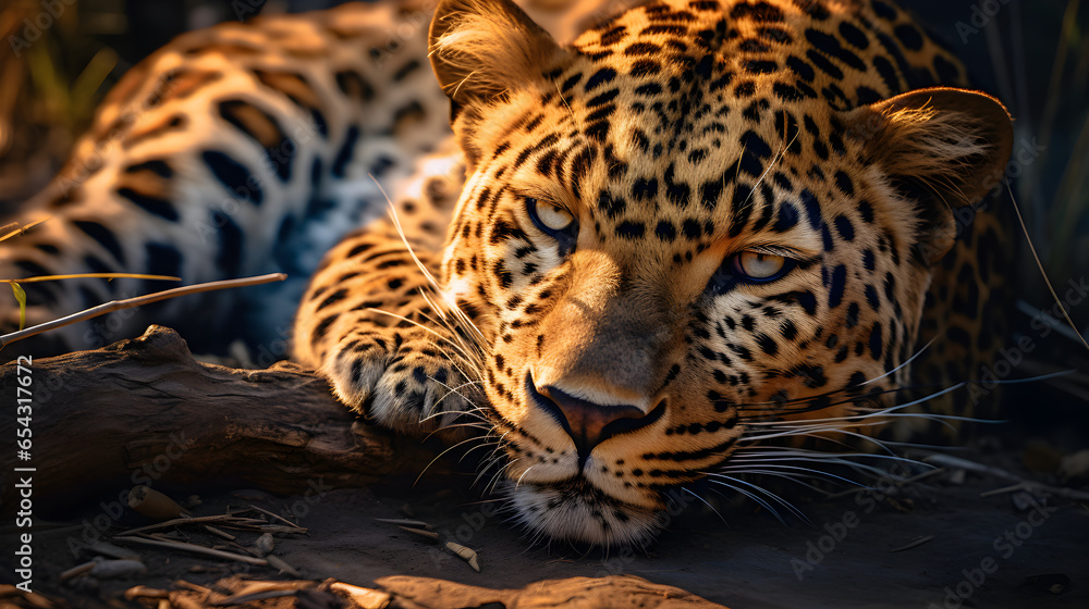 Obraz premium close up of a leopard