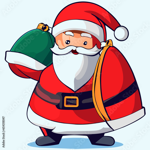 anta clause in costume carrying sack
