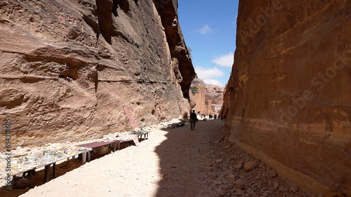 The city of Petra, capital of the Nabataean Arabs, Jordan.