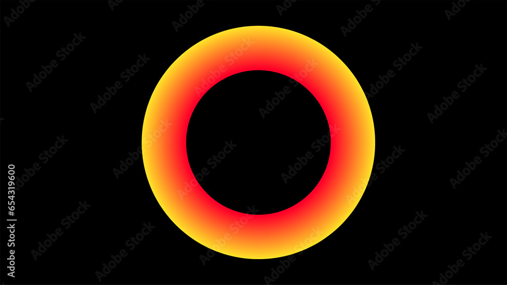 Set of glowing neon color circles round curve shape with wavy dynamic lines isolated on black background technology concept. Circular light frame border. You can use for badges, price tag, label Set of glowing neon color circles round curve shape with wavy dynamic lines isolated on black background technology concept. Circular light frame border. You can use for badges, price tag, label