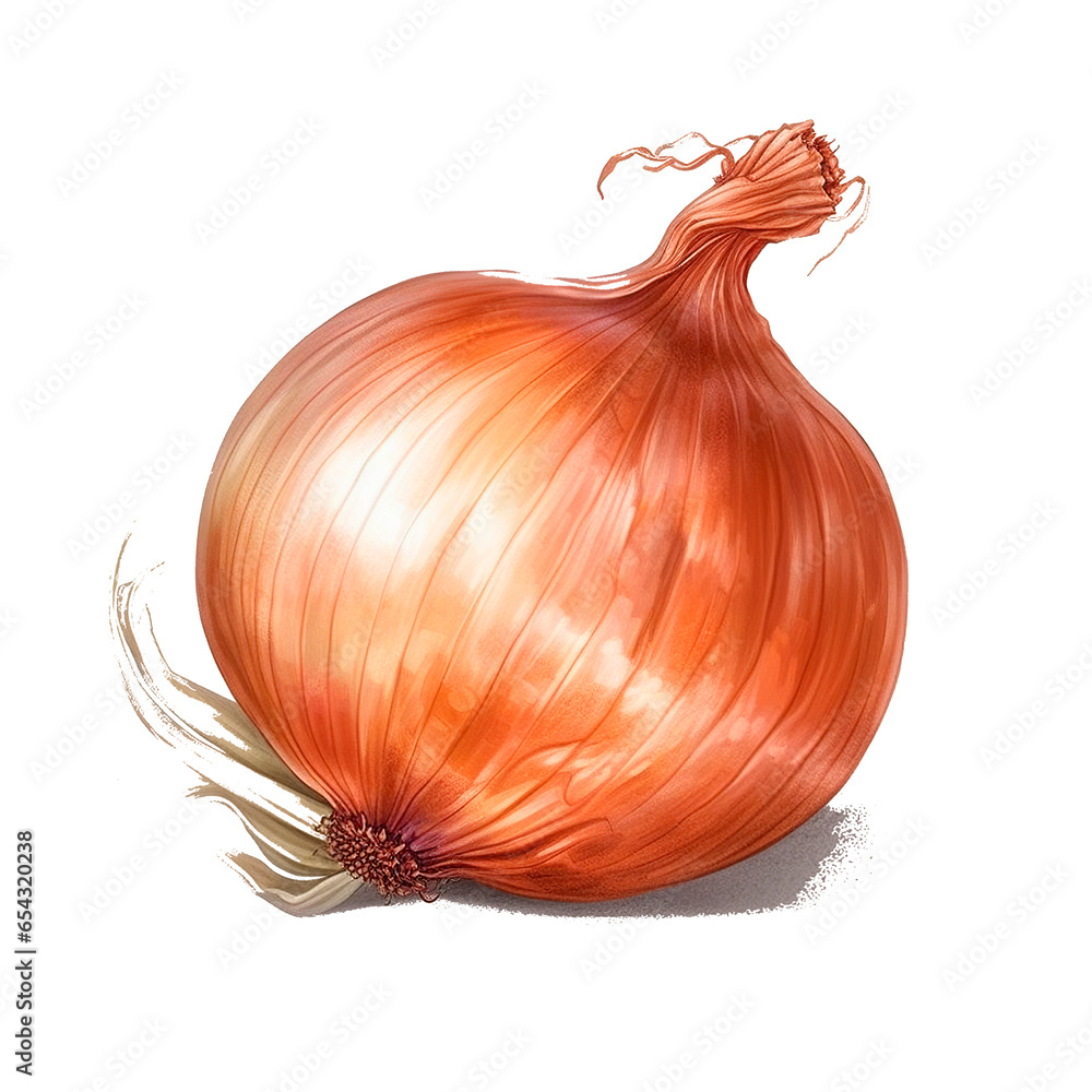 onion isolated on white background - obrazy, fototapety, plakaty 