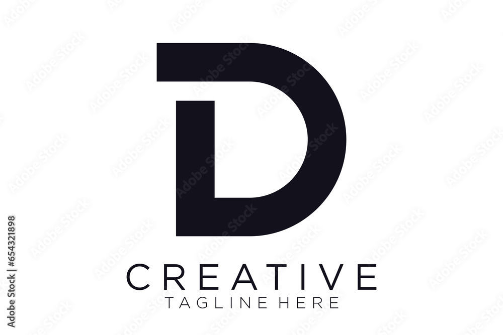 abstract initial letter D logo design template. icons for business of luxury, elegant, simple abstract initial letter D logo design template. icons for business of luxury, elegant, simple