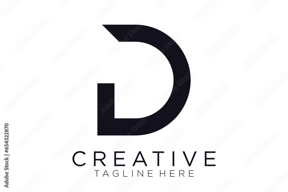 abstract initial letter D logo design template. icons for business of luxury, elegant, simple abstract initial letter D logo design template. icons for business of luxury, elegant, simple
