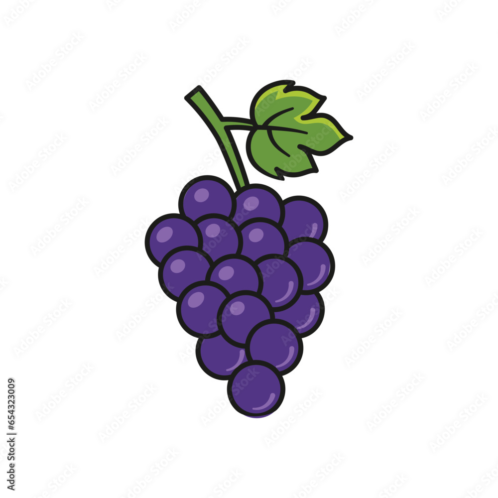 Grape icon vector illustration. Bunch on isolated background. Vine sign concept. Grape icon vector illustration. Bunch on isolated background. Vine sign concept.