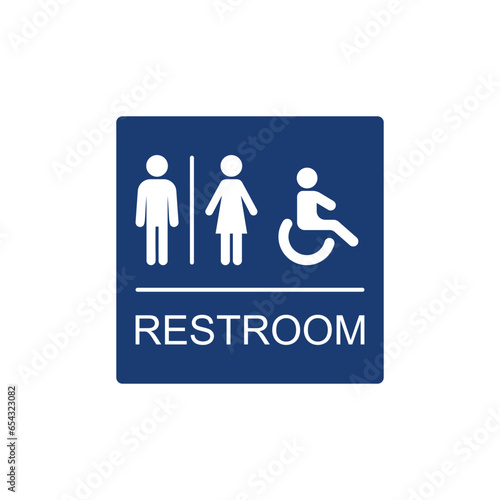 Toilet icon vector illustration. Restroom on isolated background. WC sign concept.