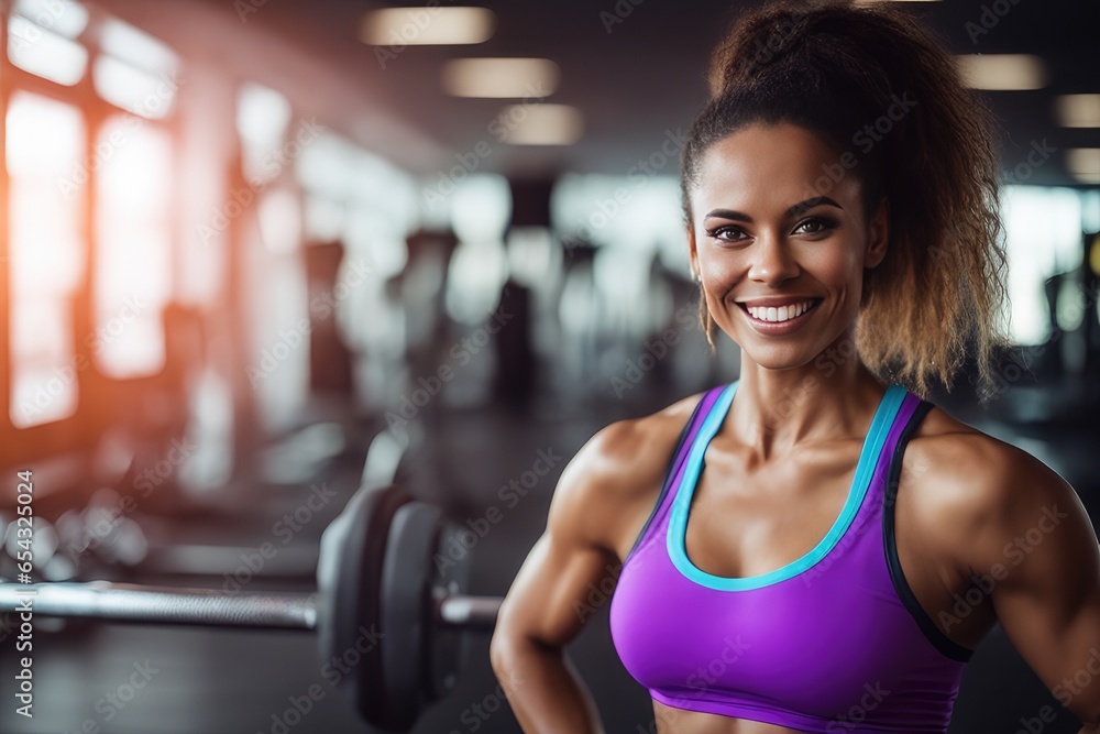Fototapeta premium woman in gym