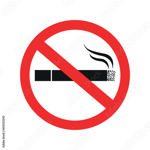 No Smoking Sign vector logo, sign, icon and badges