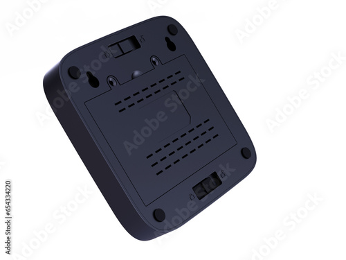 mini computer photography backside isolated on white background