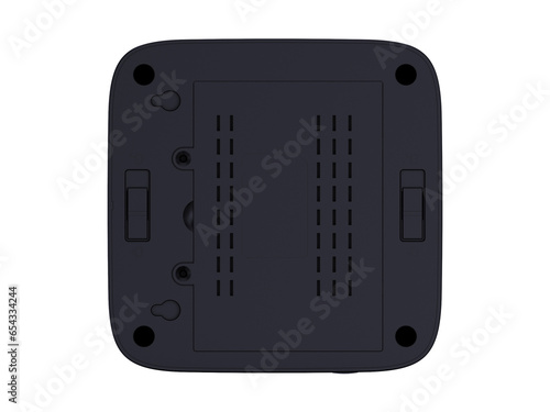 mini computer photography backside isolated on white background