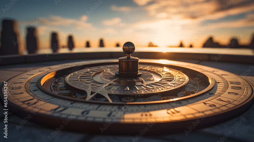 Timeless Elegance: The Sundial's Graceful Artistry