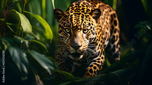 Elusive Majesty: Wild Jaguar in Its Jungle Realm