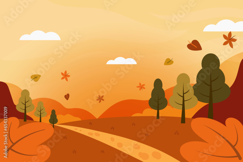 fall autumn nature landscape background