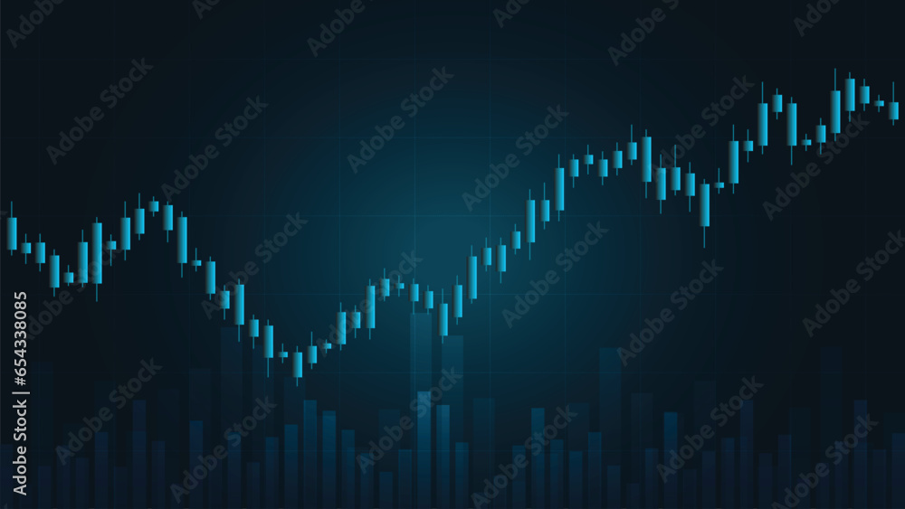 Stock Market Financial Chart Background for Forex Trading, Cryptocurrency, Stock Market Trading. Business Candlestick Chart Technical Analysis Chart Vector Illustration. Stock Market Financial Chart Background for Forex Trading, Cryptocurrency, Stock Market Trading. Business Candlestick Chart Technical Analysis Chart Vector Illustration.