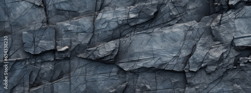 a close up of some rocks in the blue and grey