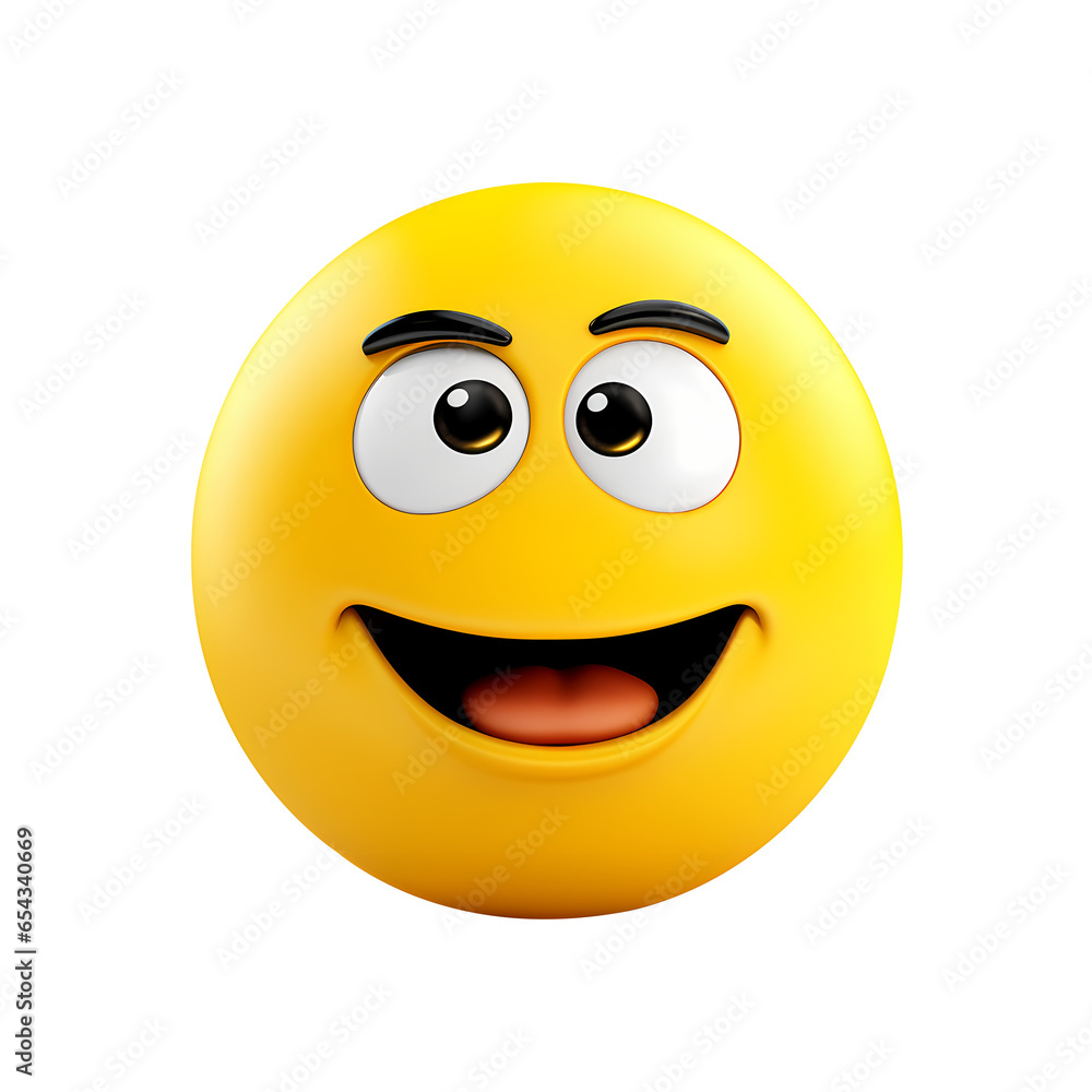 3d happy emoji for application website ui. Realistic 3d high quality isolated render. 3d happy emoji for application website ui. Realistic 3d high quality isolated render.