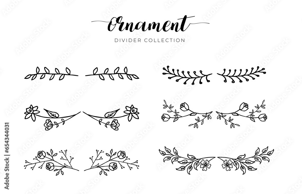 Set ornament divider collection