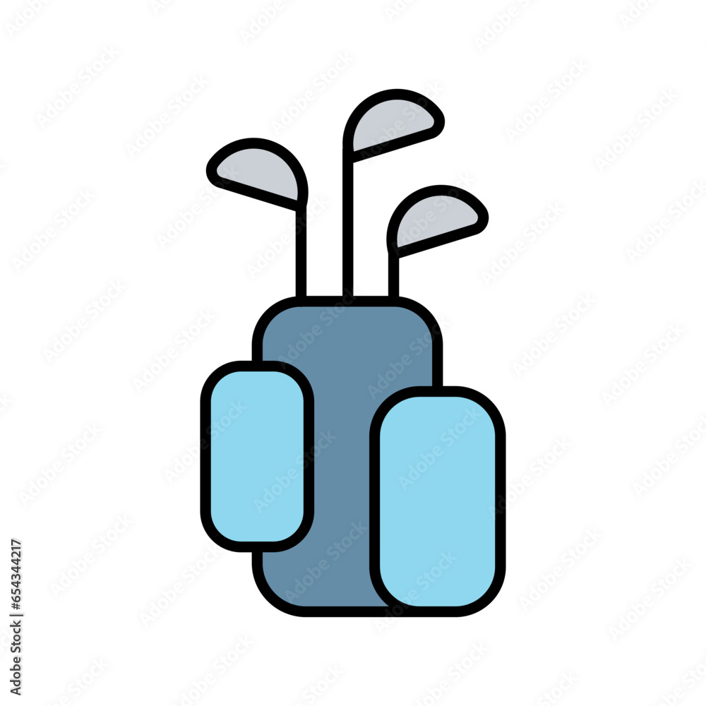 Golf bag icon Golf bag icon