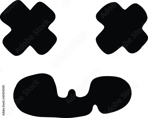 Silhouette Dead Face Mask