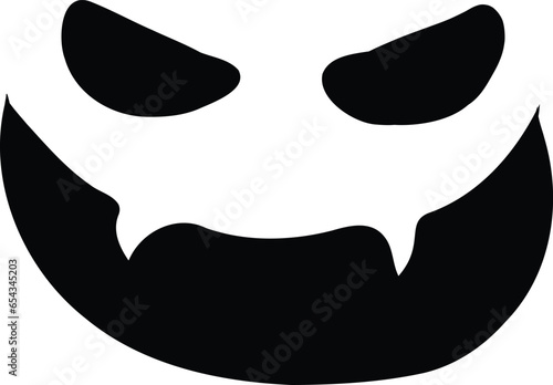 Silhouette Devil Face Mask