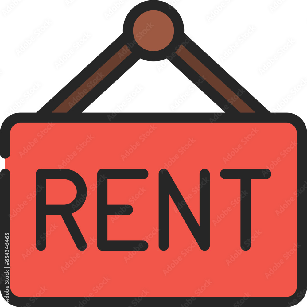 Rent Sign Icon