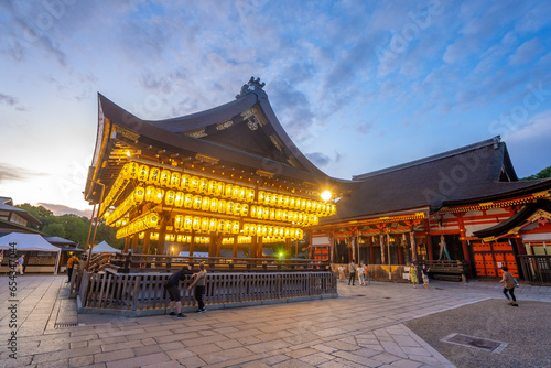 Yasaka shrine , shinto shrine in Kyoto during summer at Kyoto Honshu , Japan : 2 September 2019 photo