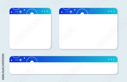 Modern lower third and pop up illustration. Video overlay element.