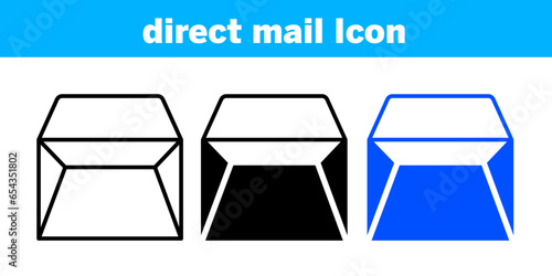 Vector direct mail Icon editable and resizable