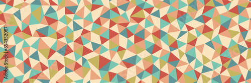 Wallpaper Mural vector abstract irregular polygonal background - retro  color spectrum  Torontodigital.ca