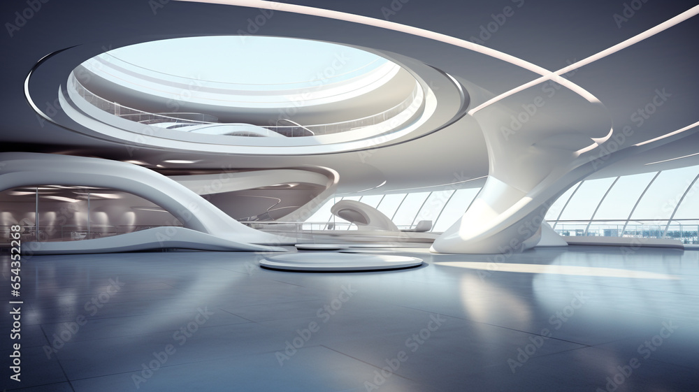 Decorative design luxury modern curve building Decorative design luxury modern curve building